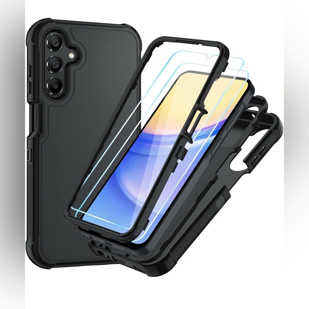 New in Packaging Samsung A15 phone case with HD Screen Protector